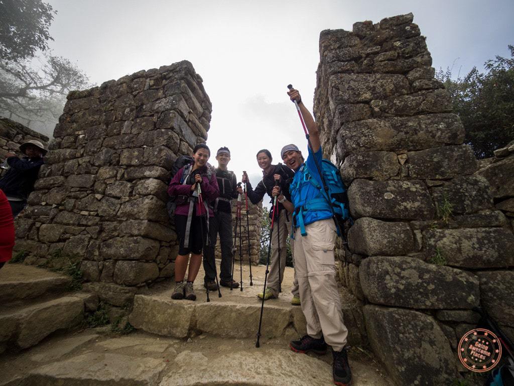 hiking to sun gate near machu picchu alpaca expeditions hike