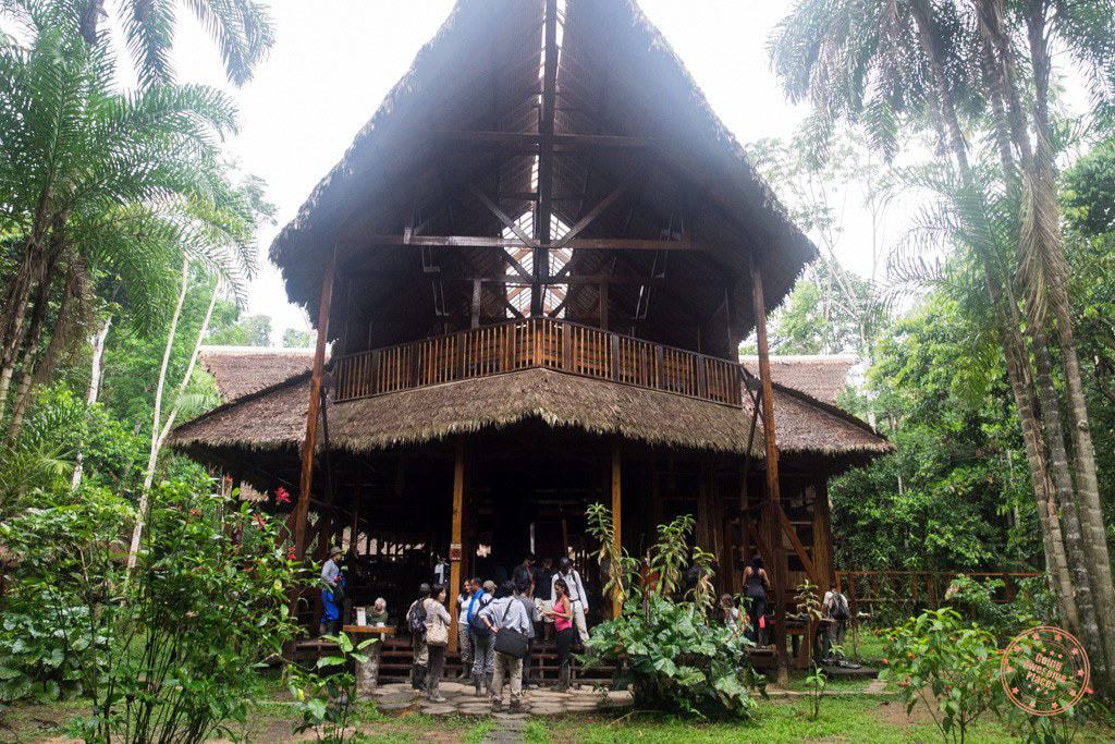 Grand entrance to the Refugio Amazonas lodge in Peru Amazon planning guide