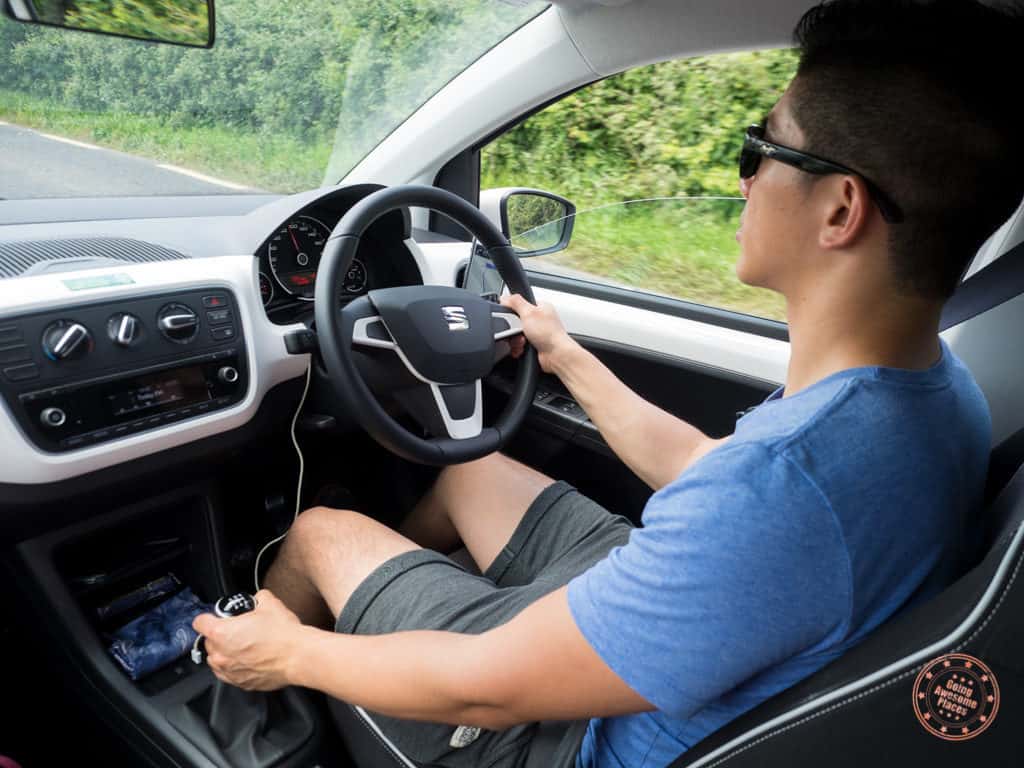 driving manual transmission and on the left side in ireland