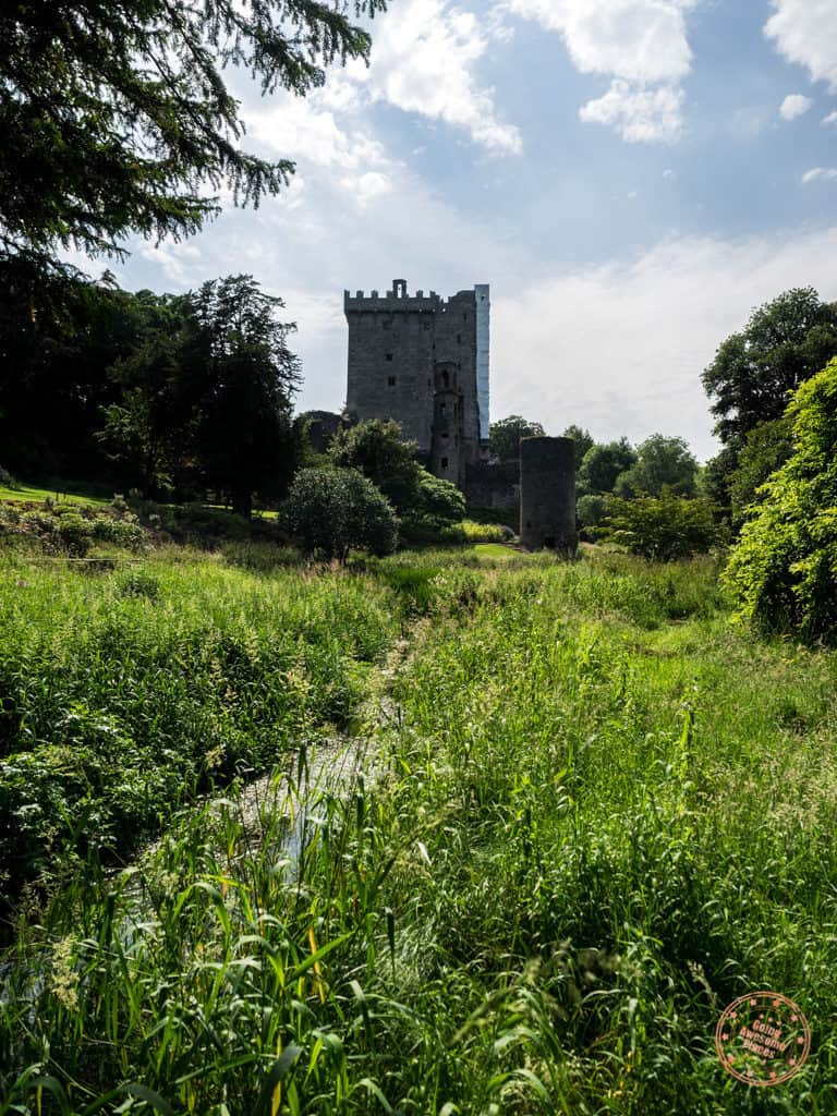 Blarney Castle with Restoration Happening On The Right Wall