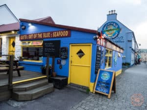 Out of the Blue Seafood Restaurant in Dingle Ireland
