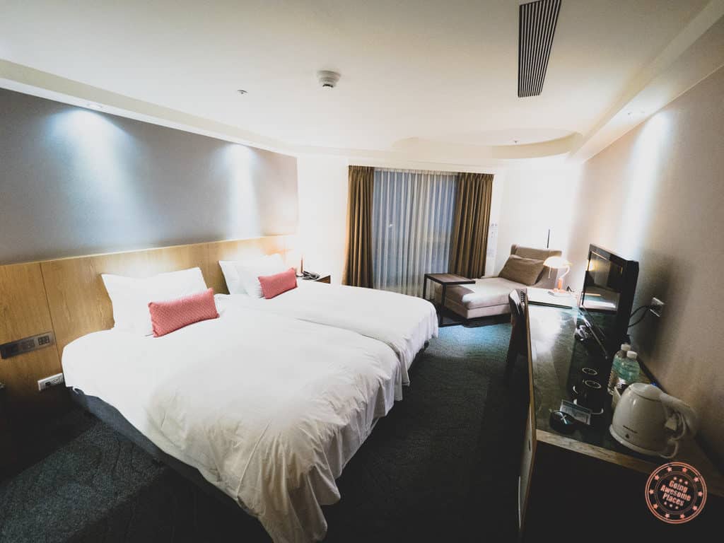 Inside A Azure Hotel Room in Hualien 