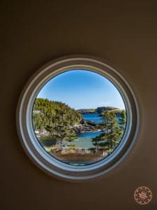circle viewport from irish loop oceanside chalet