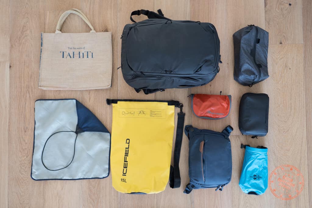 tahiti packing list bags and organizers