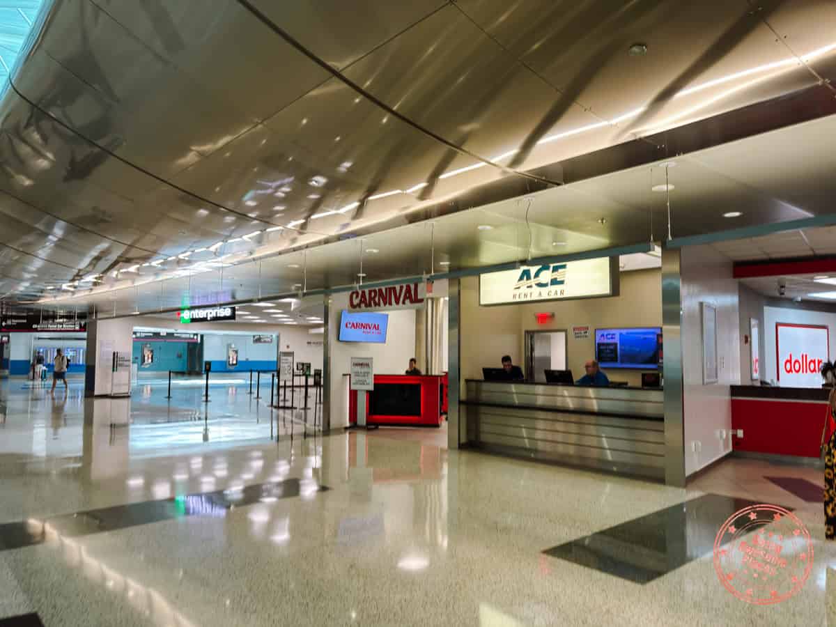 ace rent a car counter at miami airport