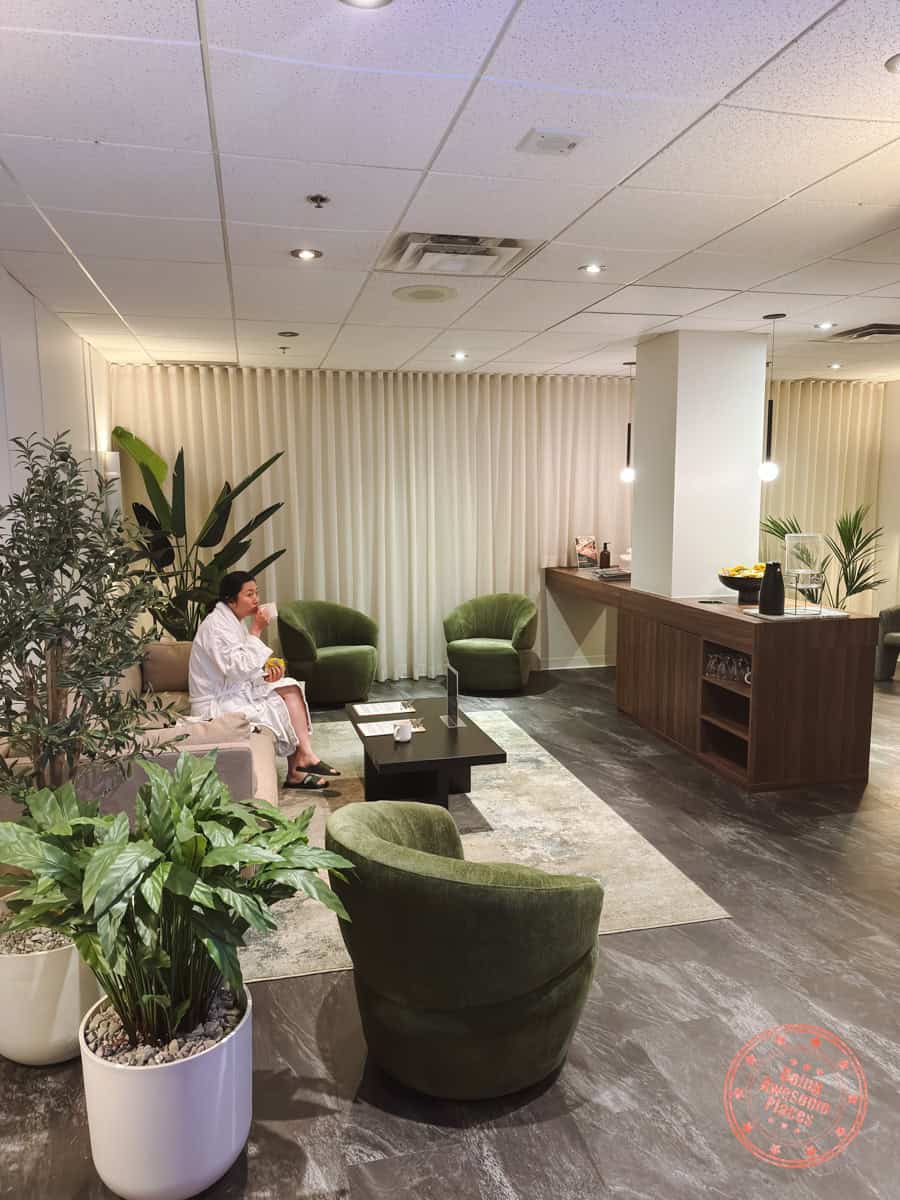 amerispa post massage lounge area