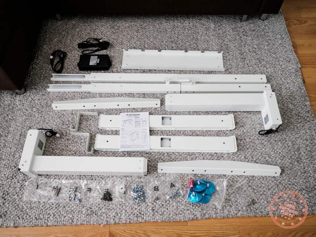 assembly parts for effydesk business standing desk frame