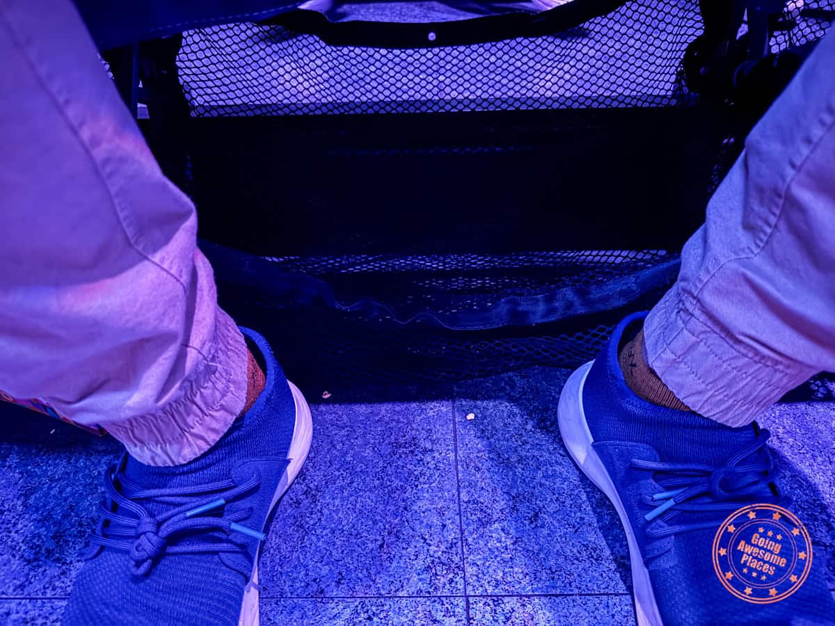 star tours bag storage underneath the seat