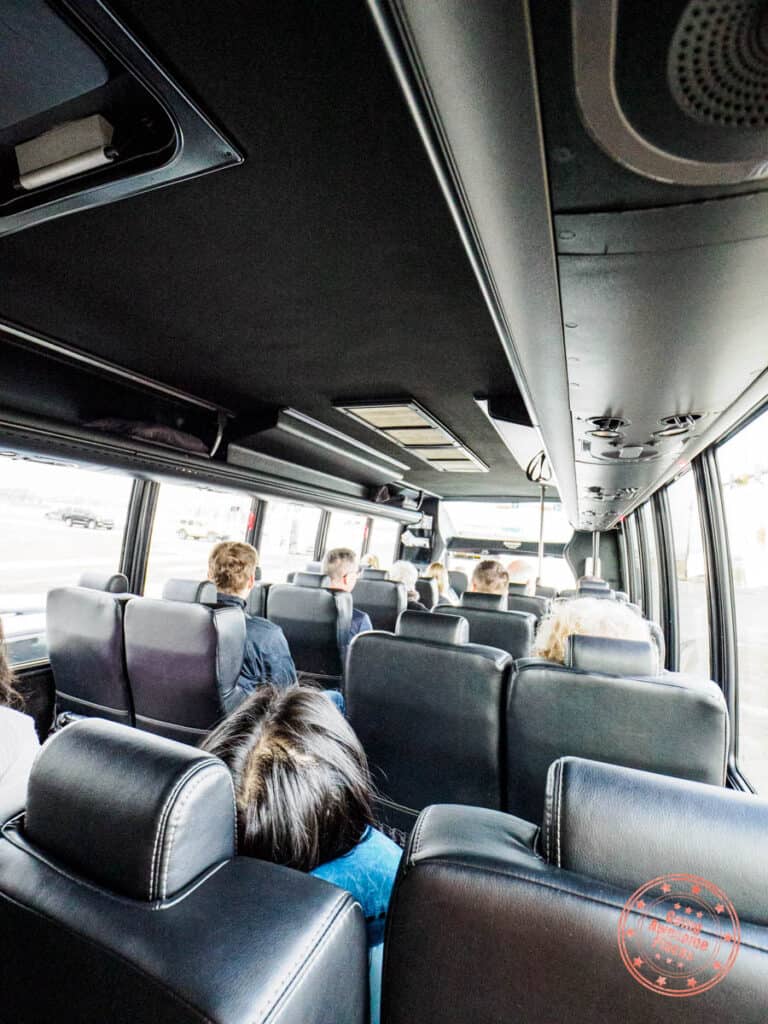 banff airporter bus interior