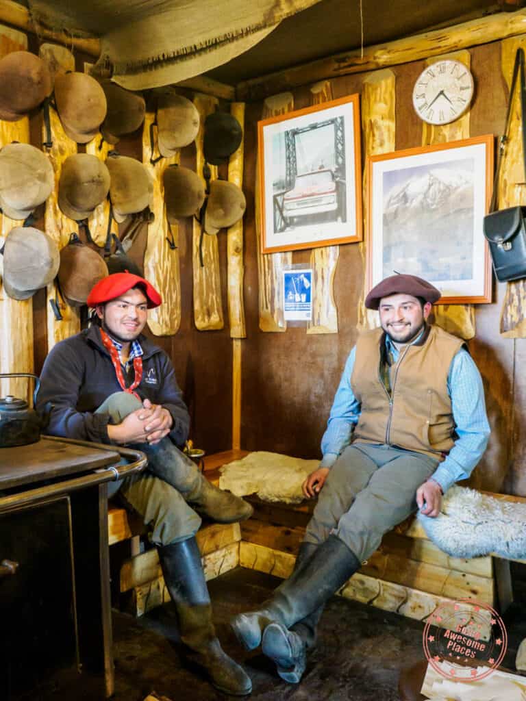 baqueano cultural experience with two cowboys at hotel las torres