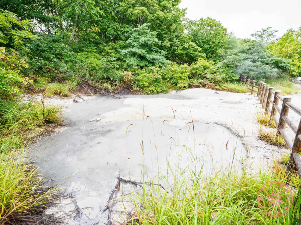 bokke mud volcano near lake akan