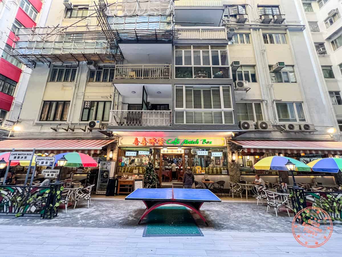 cafe match box entrance in causeway bay