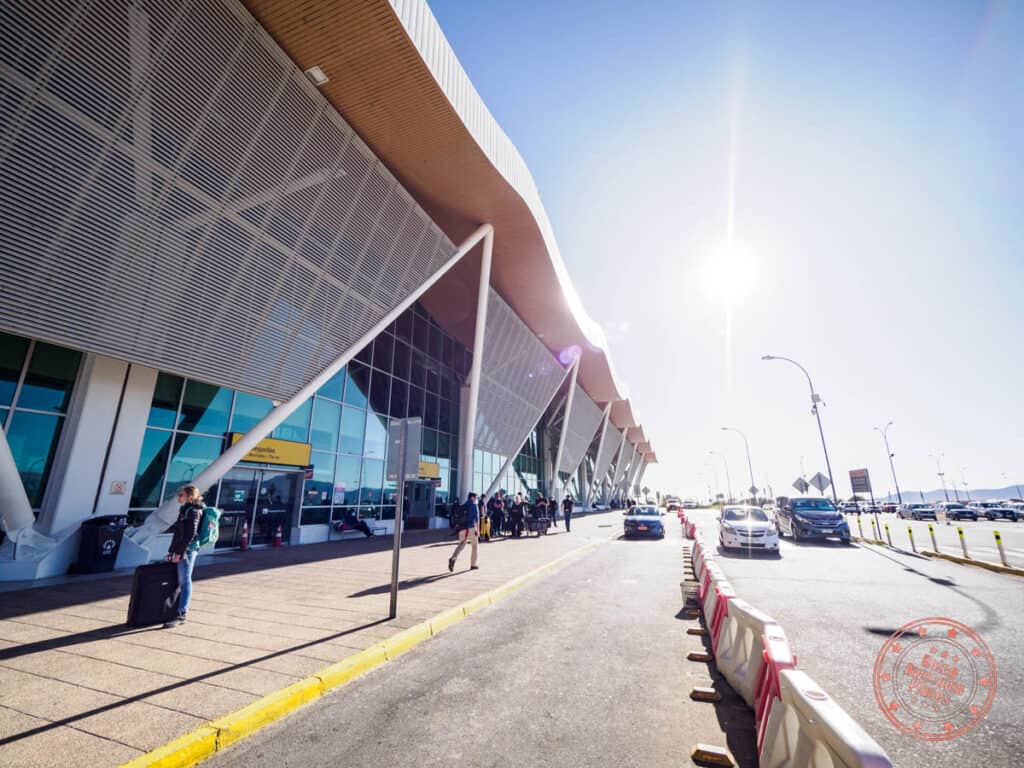 calama airport exterior in chile