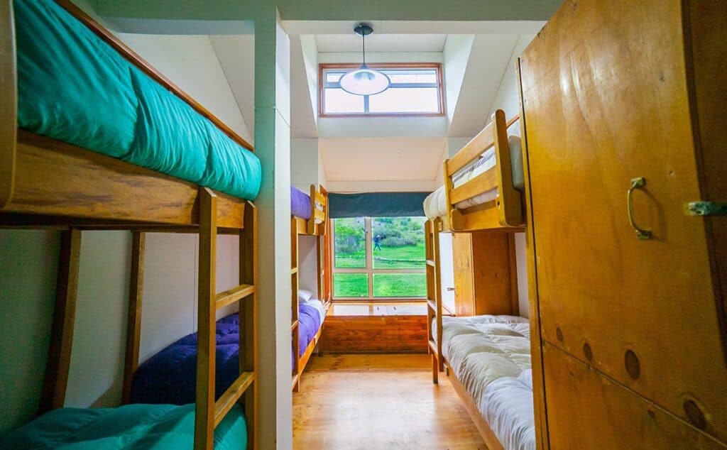 central refugio dorm interior by las torres reserve