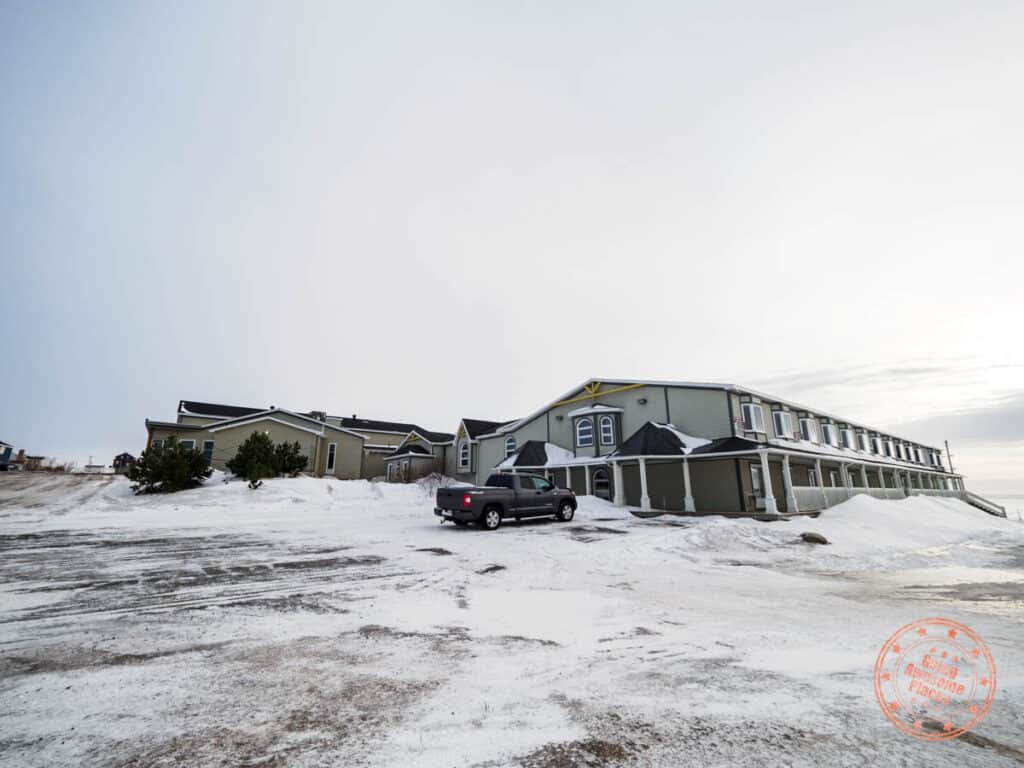 chateau madelinot secondary parking lot for southern wing