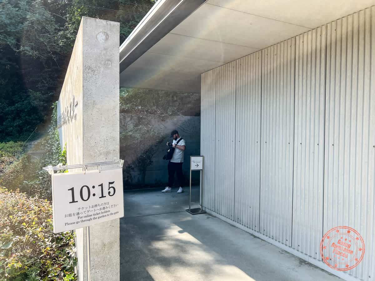 chichu art museum welcome center instructions for ticketholders