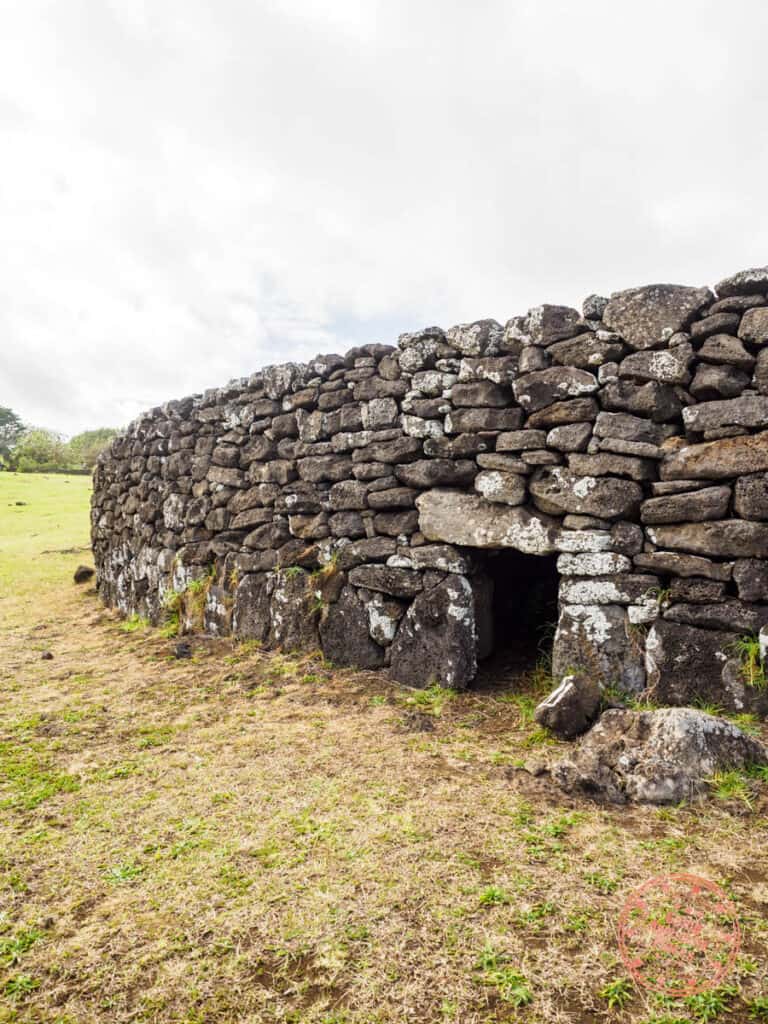 stone chicken houses in tahai as part of the 9 day easter island itinerary