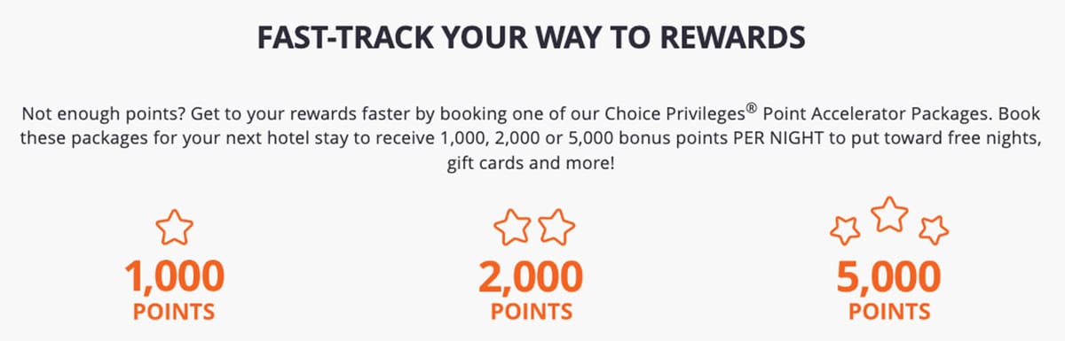 choice privileges point accelerator packages graphic