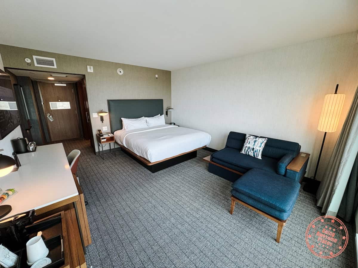 bedroom interior of courtyard montreal laval hotel