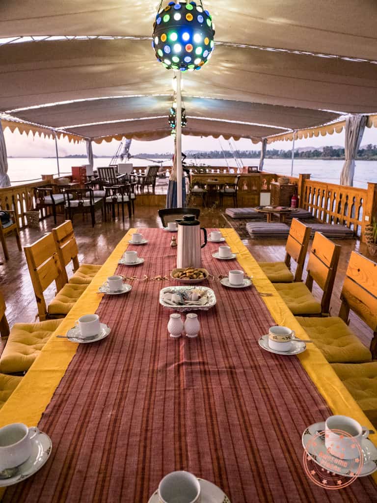 egypt nile cruise afternoon tea