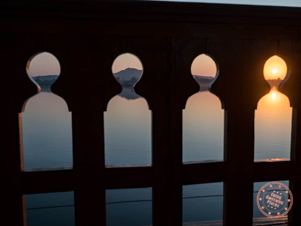 dahabiya wood design nile cruise at sunrise