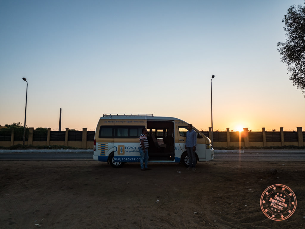 early morning djed egypt travel aswan pick up