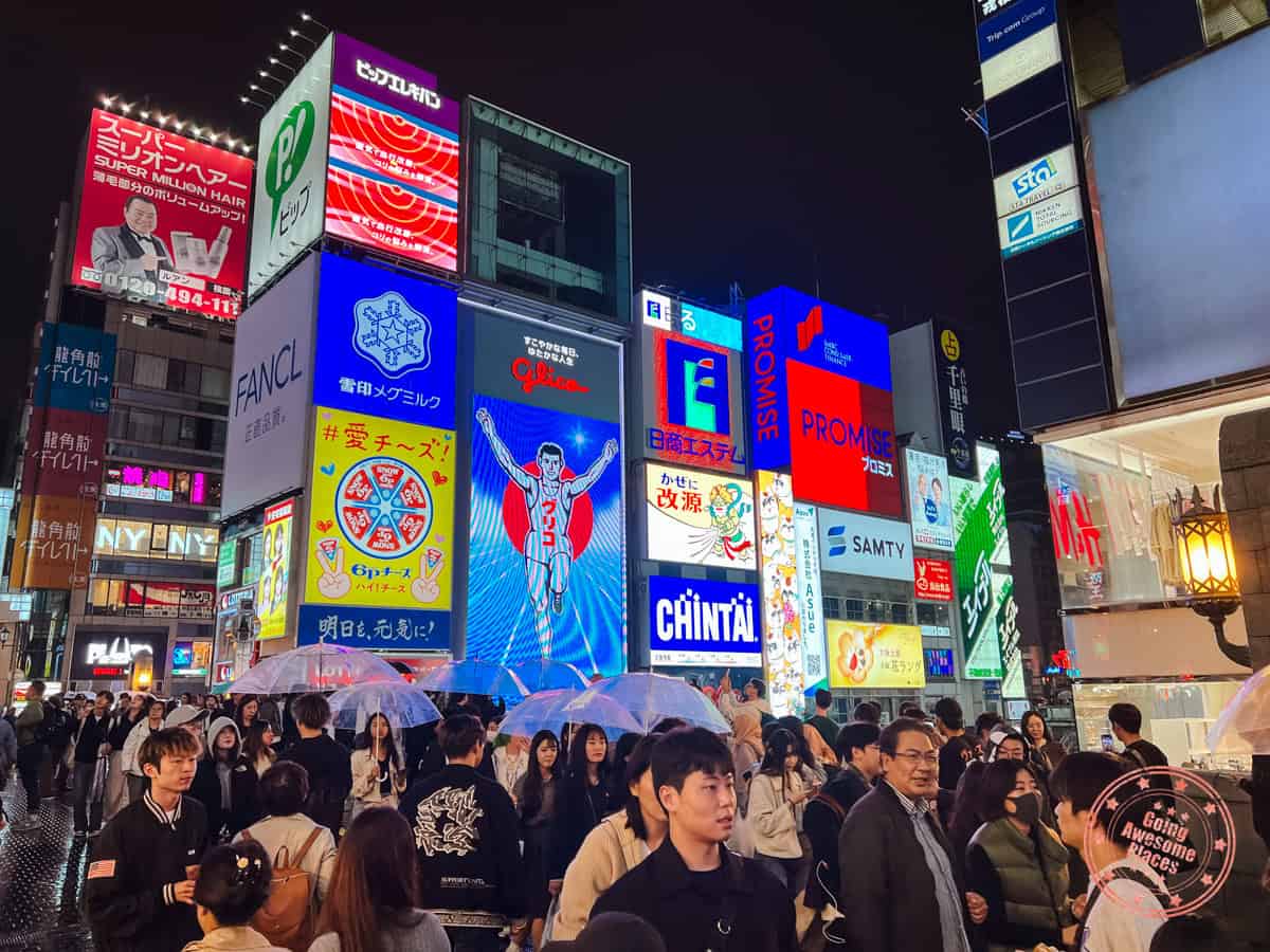 famous neon signs in osaka dotonbori