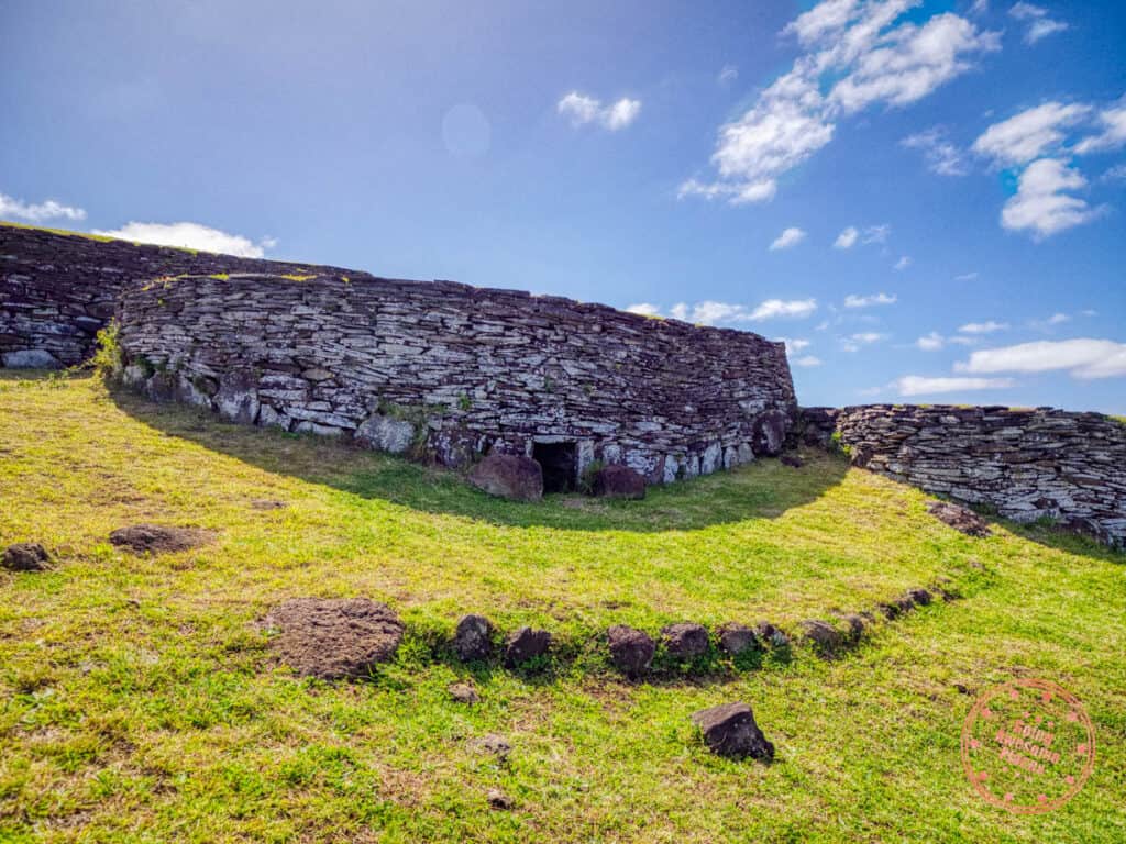 easter island orongo ceremonial village