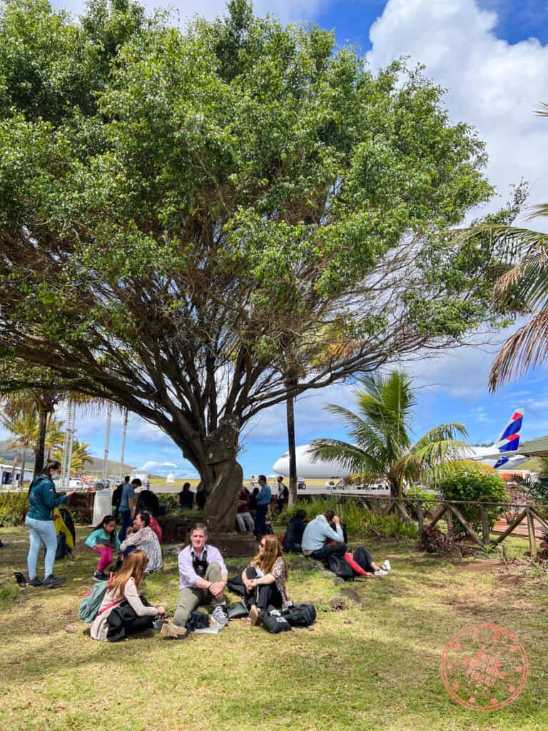 easter island terminal courtyard