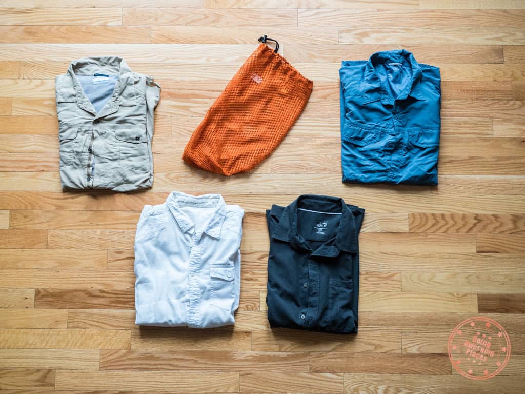 egypt packing list buttoned shirts