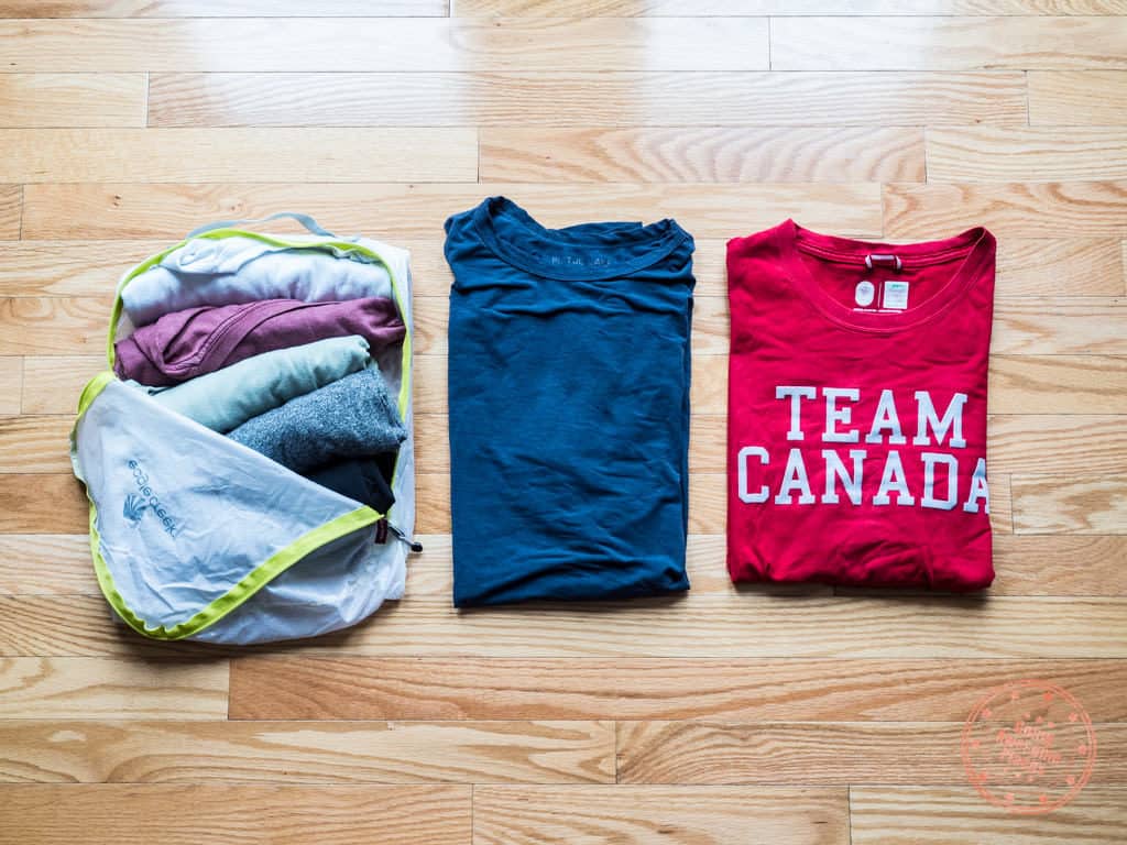 egypt packing list t-shirts