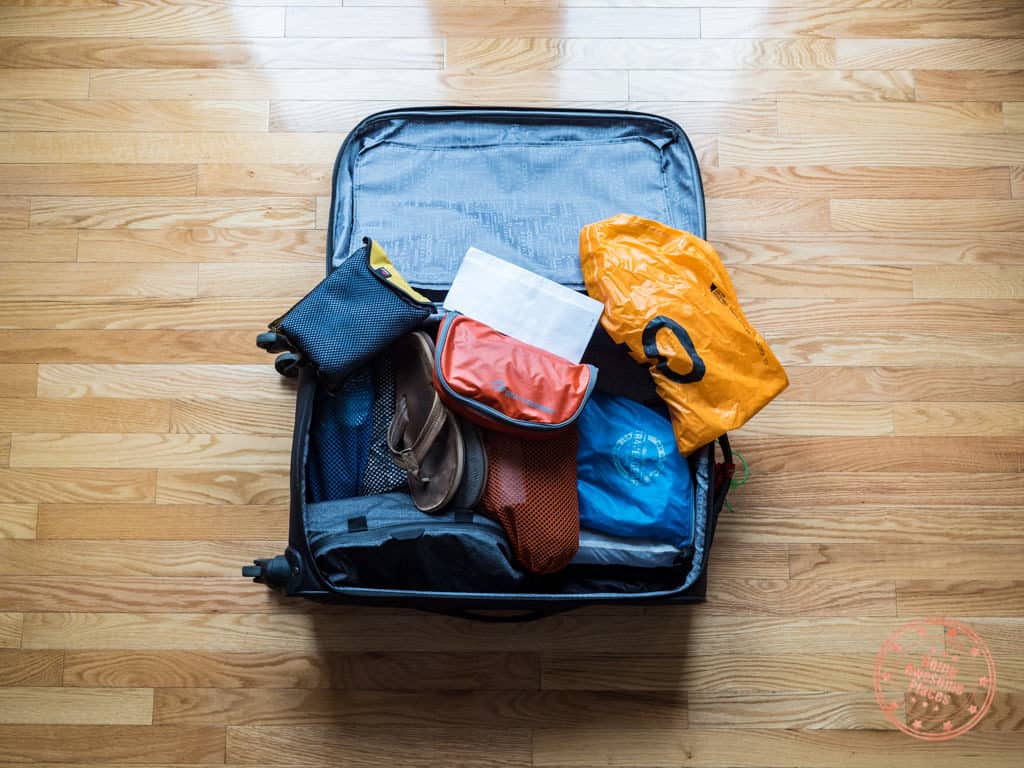 egypt packing list suitcase