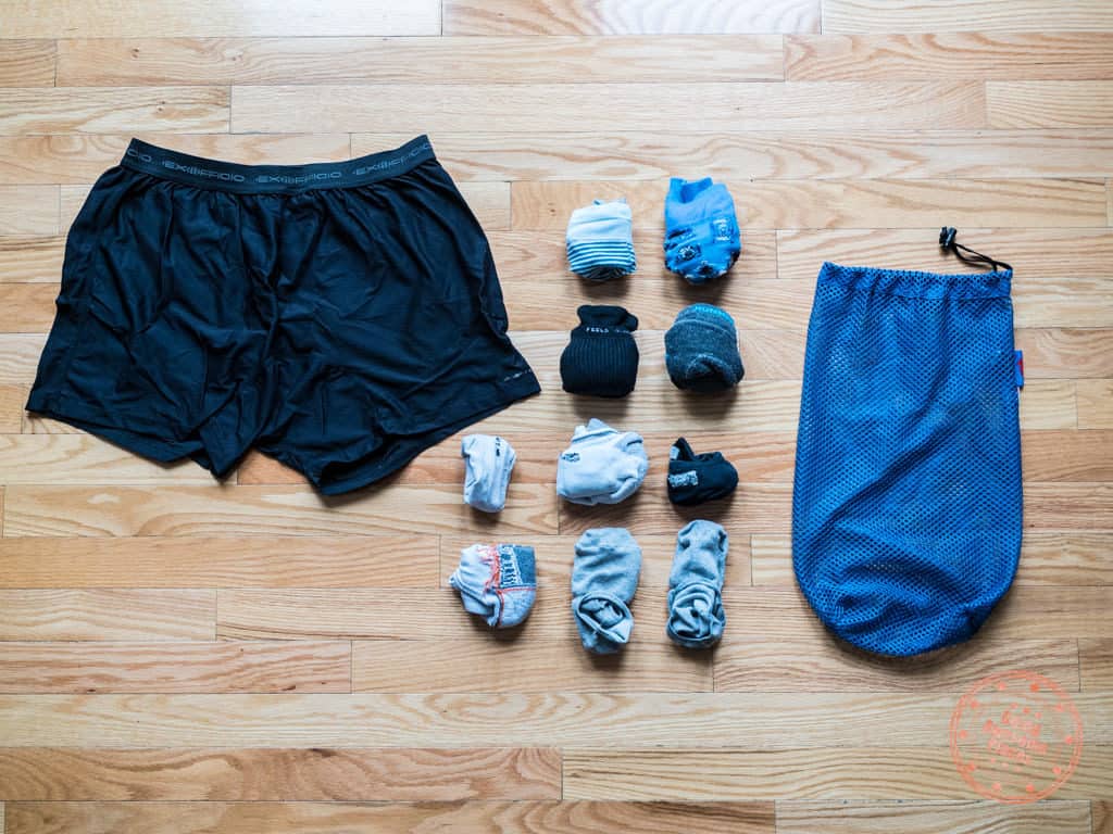 underwear and socks for egypt trip