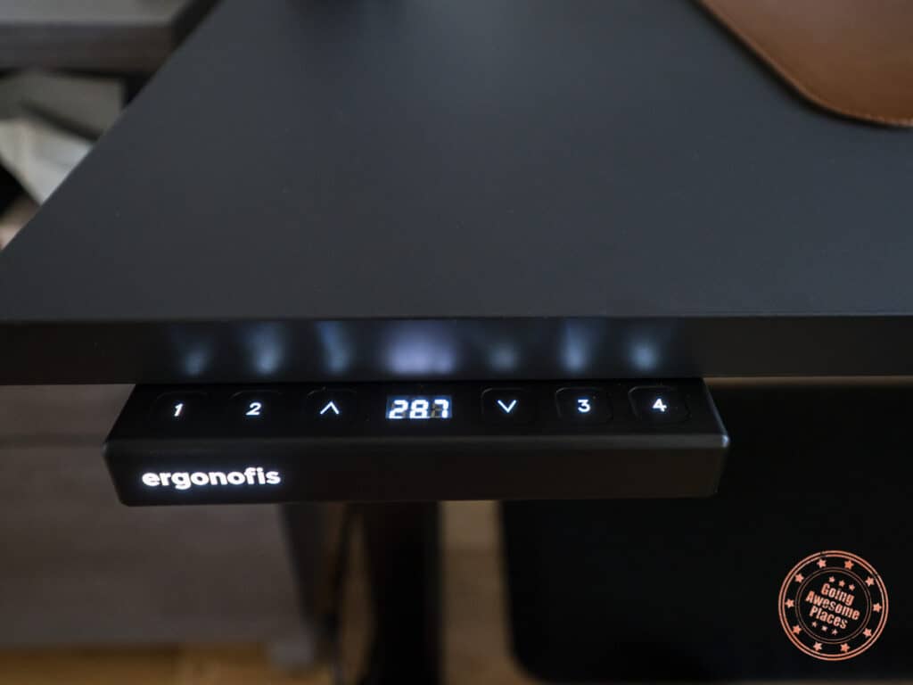 ergonofis control pad lit up