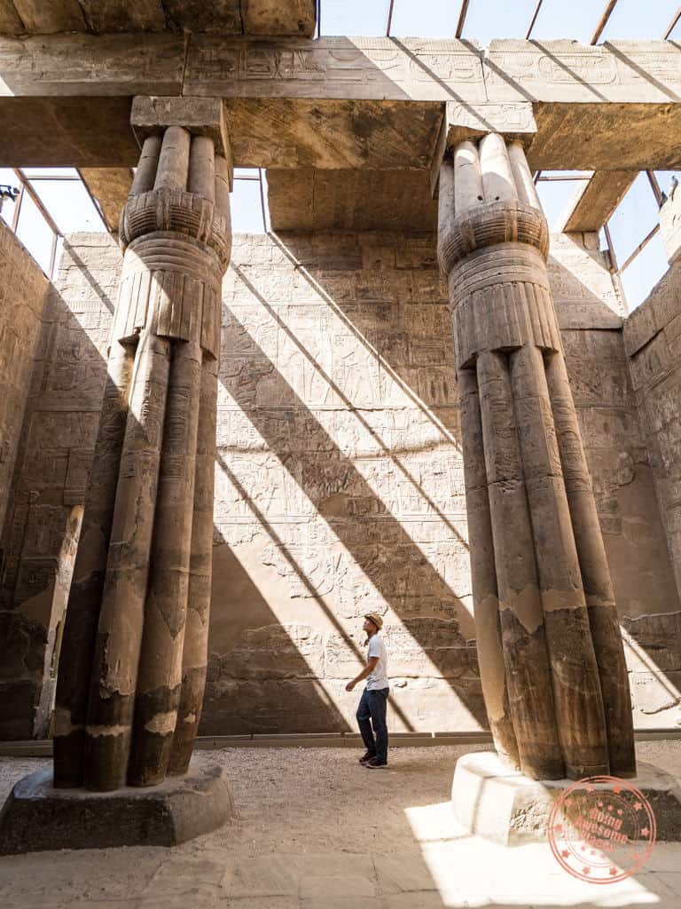 exploring luxor temple hypostyles