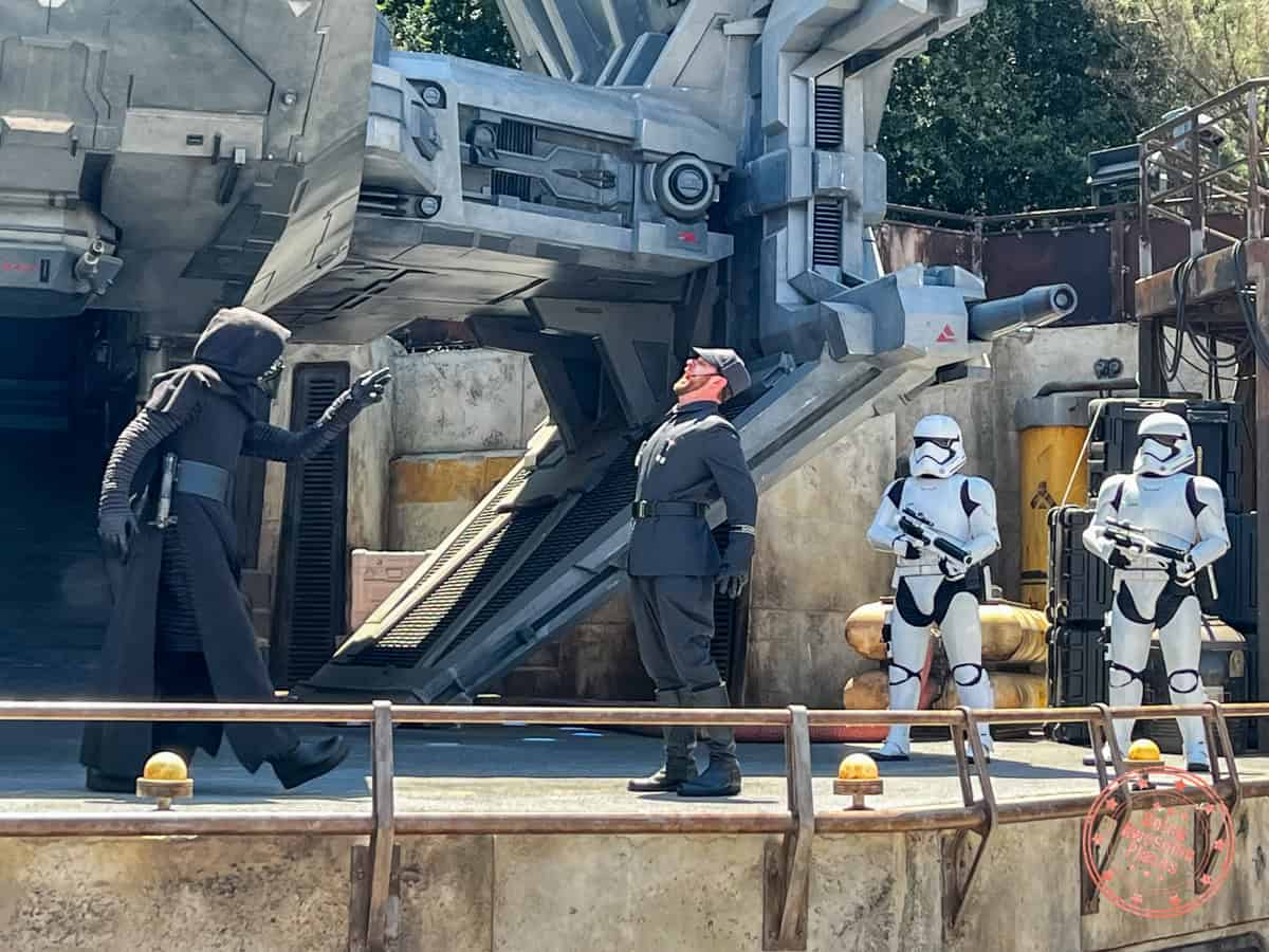 first order tie echelon performance with kylo ren officer and stormtroopers