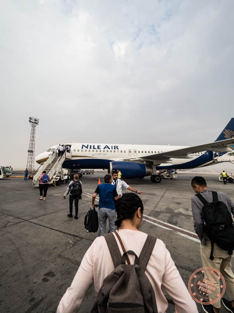 flying nile air from cairo to luxor how to get there