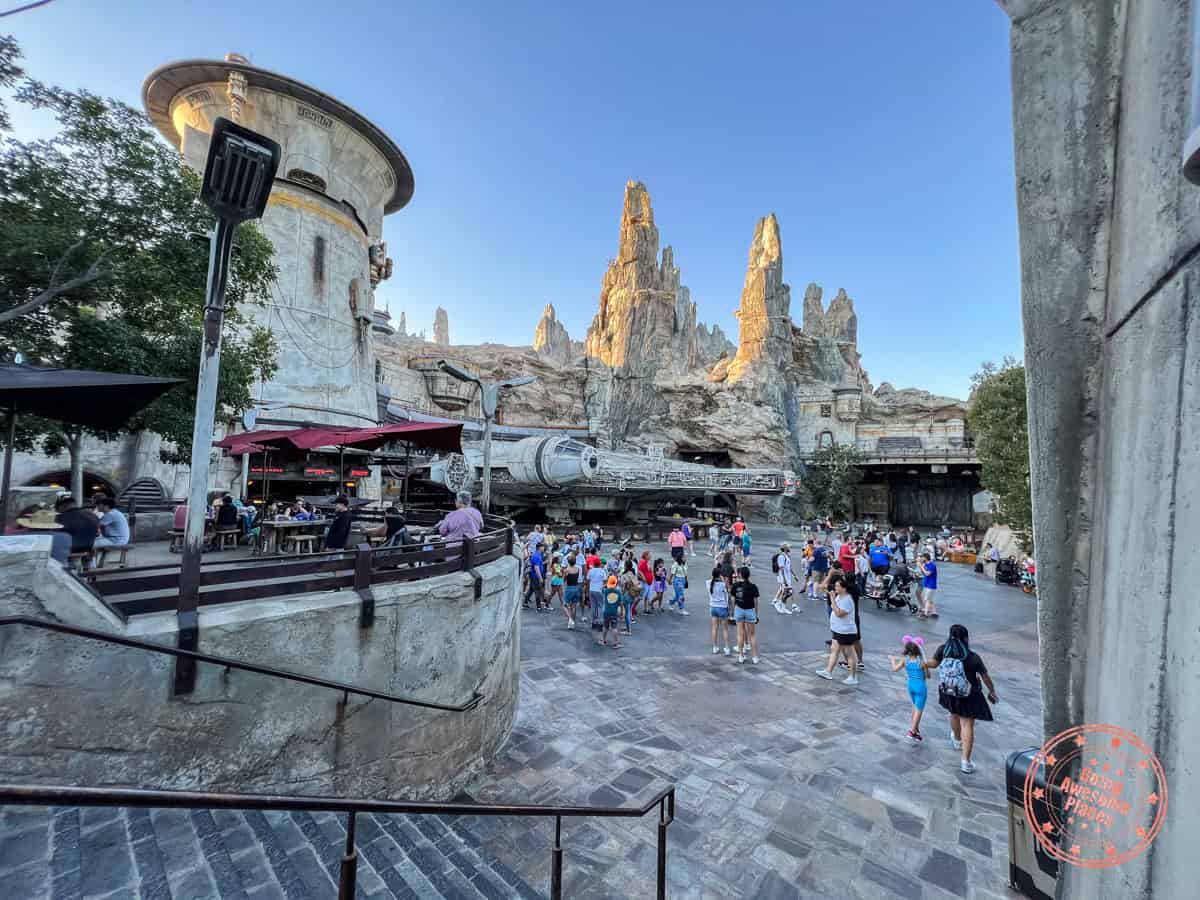 best location to view fireworks in galaxy's edge in disneyland california