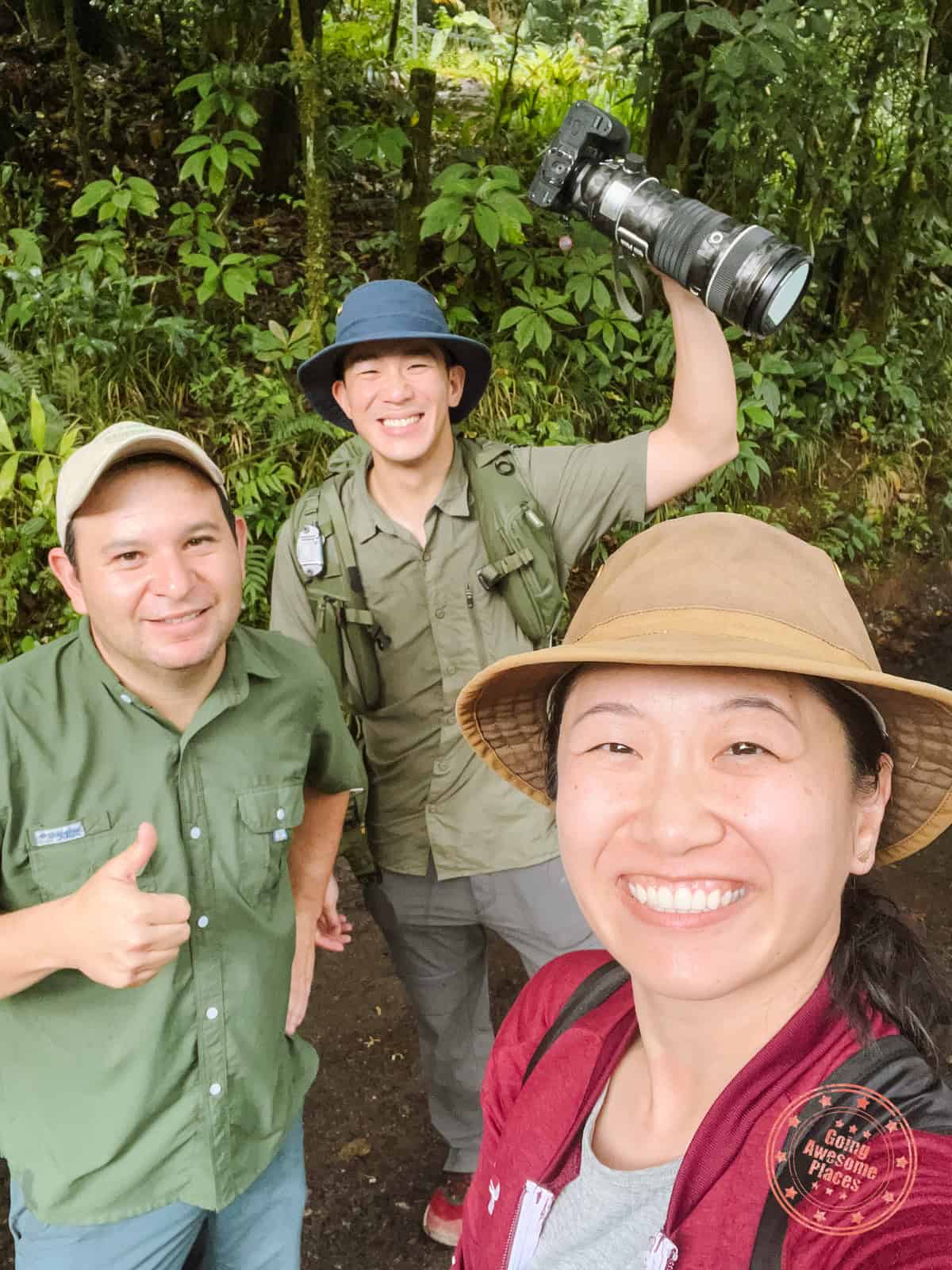 going awesome places with our birdwatching guide esteban mendez