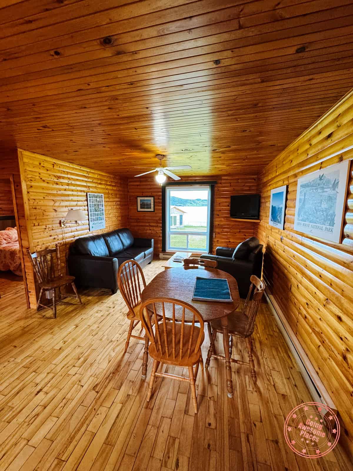 gros morne cabins interior