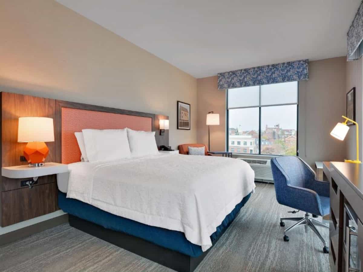 cozy standard single room at hampton inn salem, ma