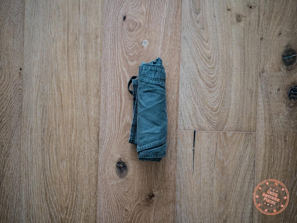 how to roll your pants step 2
