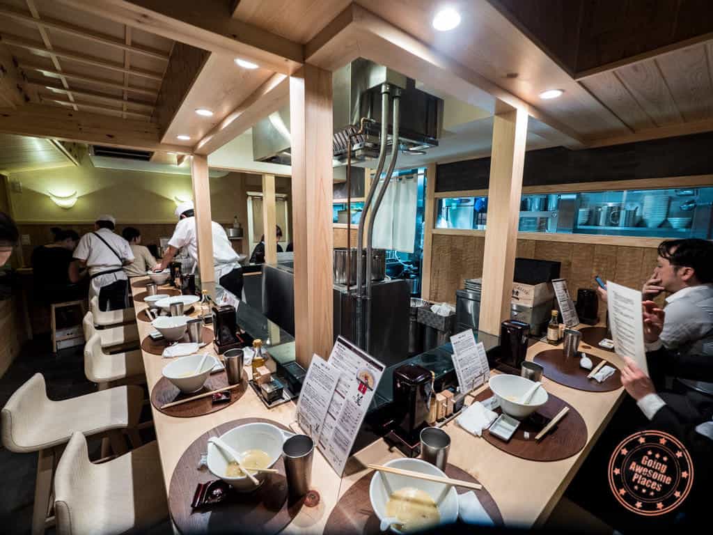 ginza kagari honten ramen interior