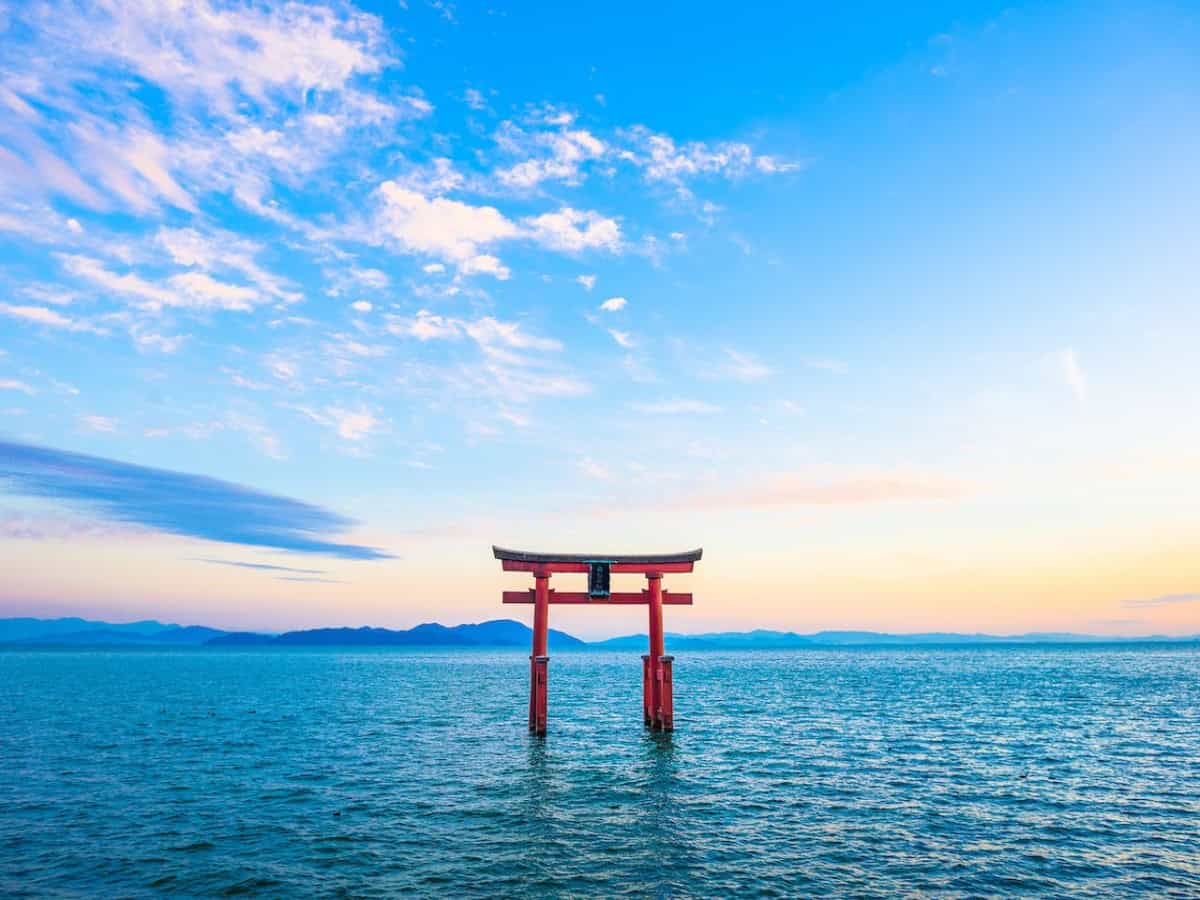 lake biwa in kansai region