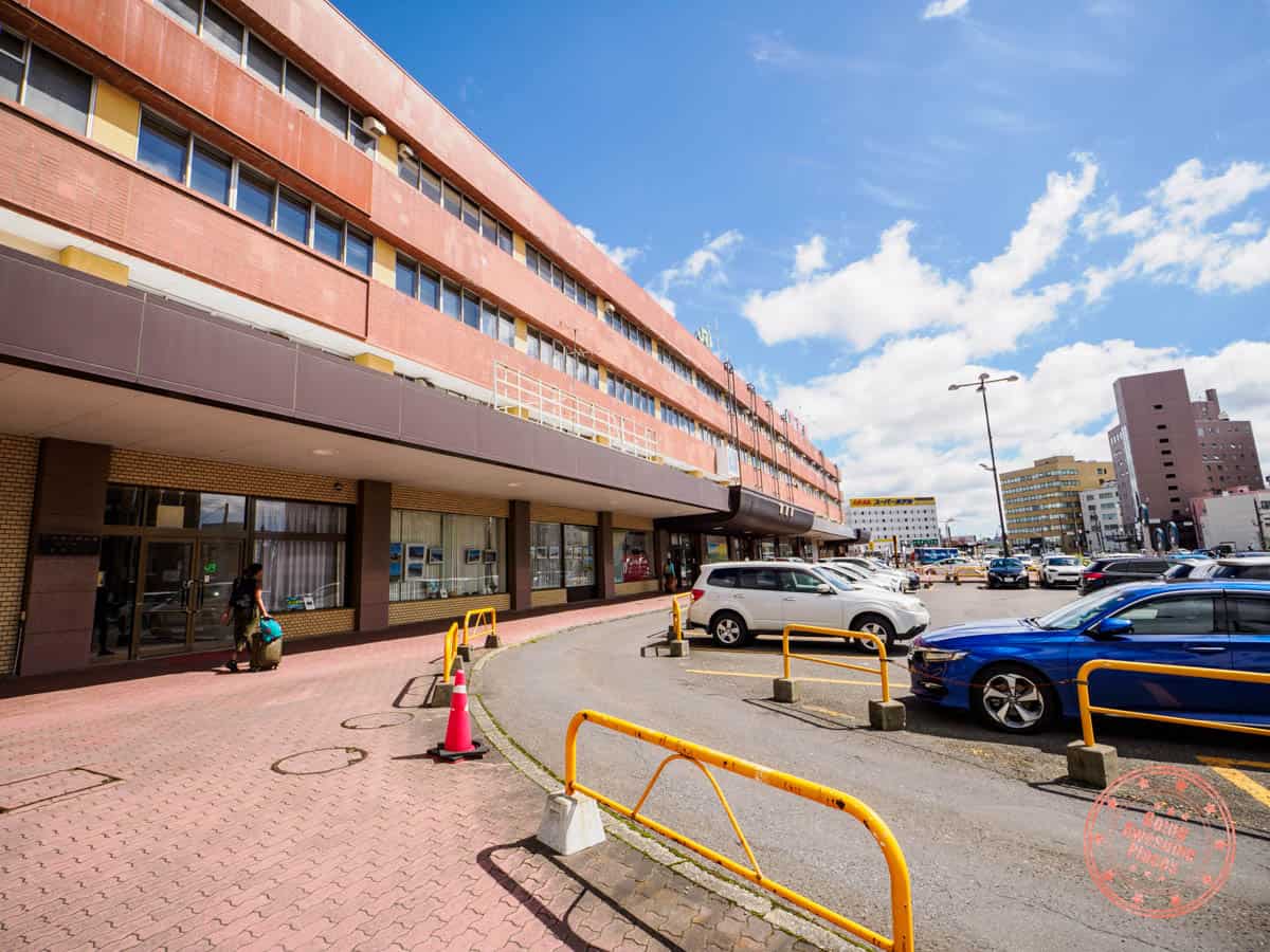 kushiro train station on last day of 9 day hokkaido itinerary in the far east