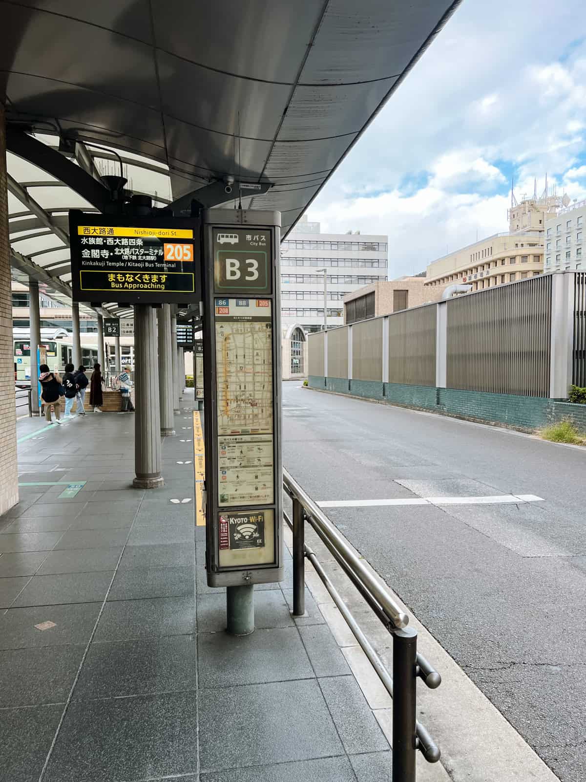 kyoto station bus b3 stop