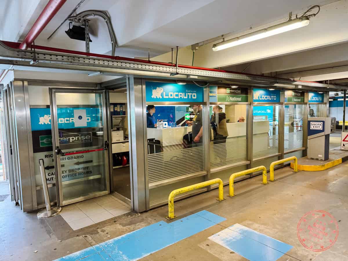 locauto national car rental location rome airport fco