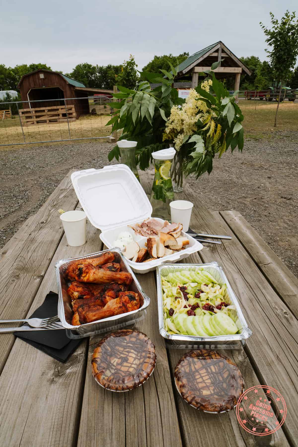lunch at agneaux de laval