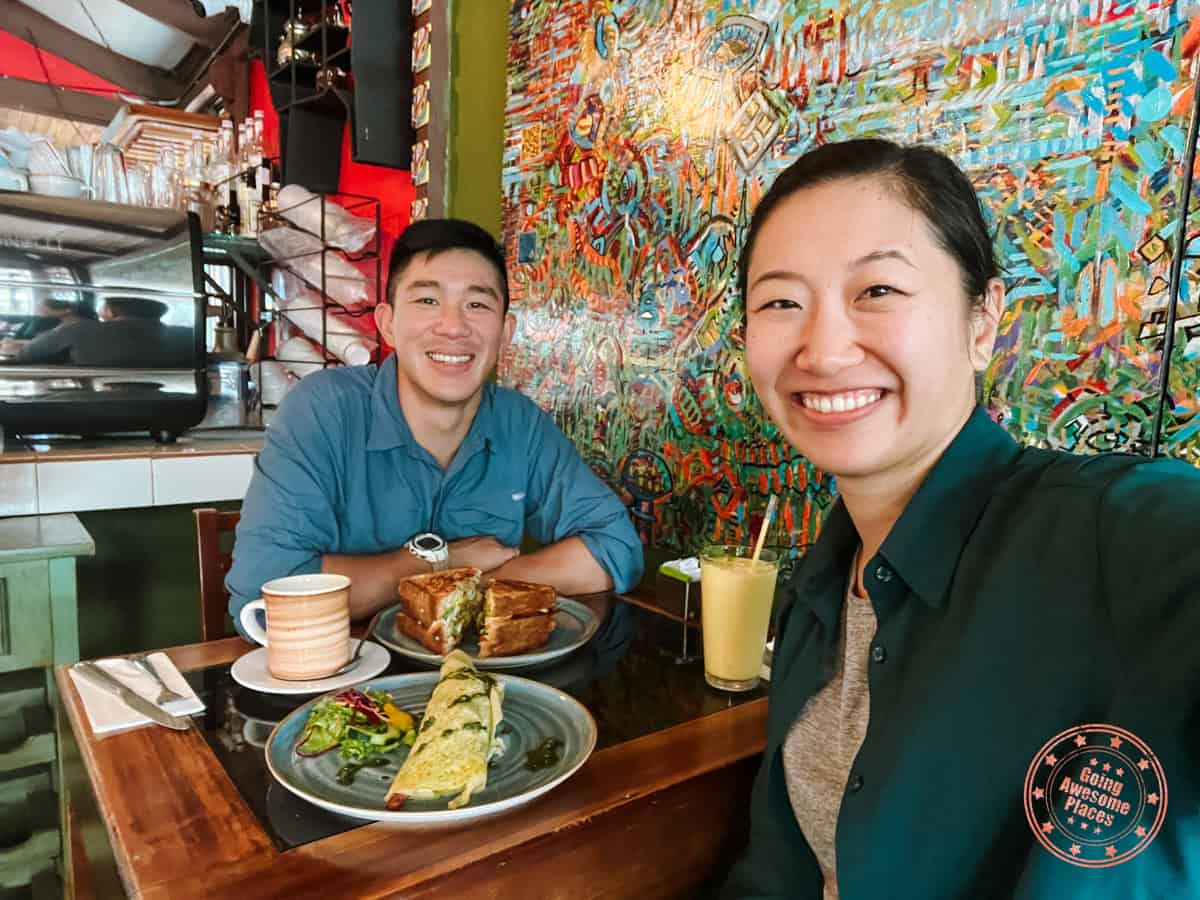 lunch at orchid coffee ship monteverde