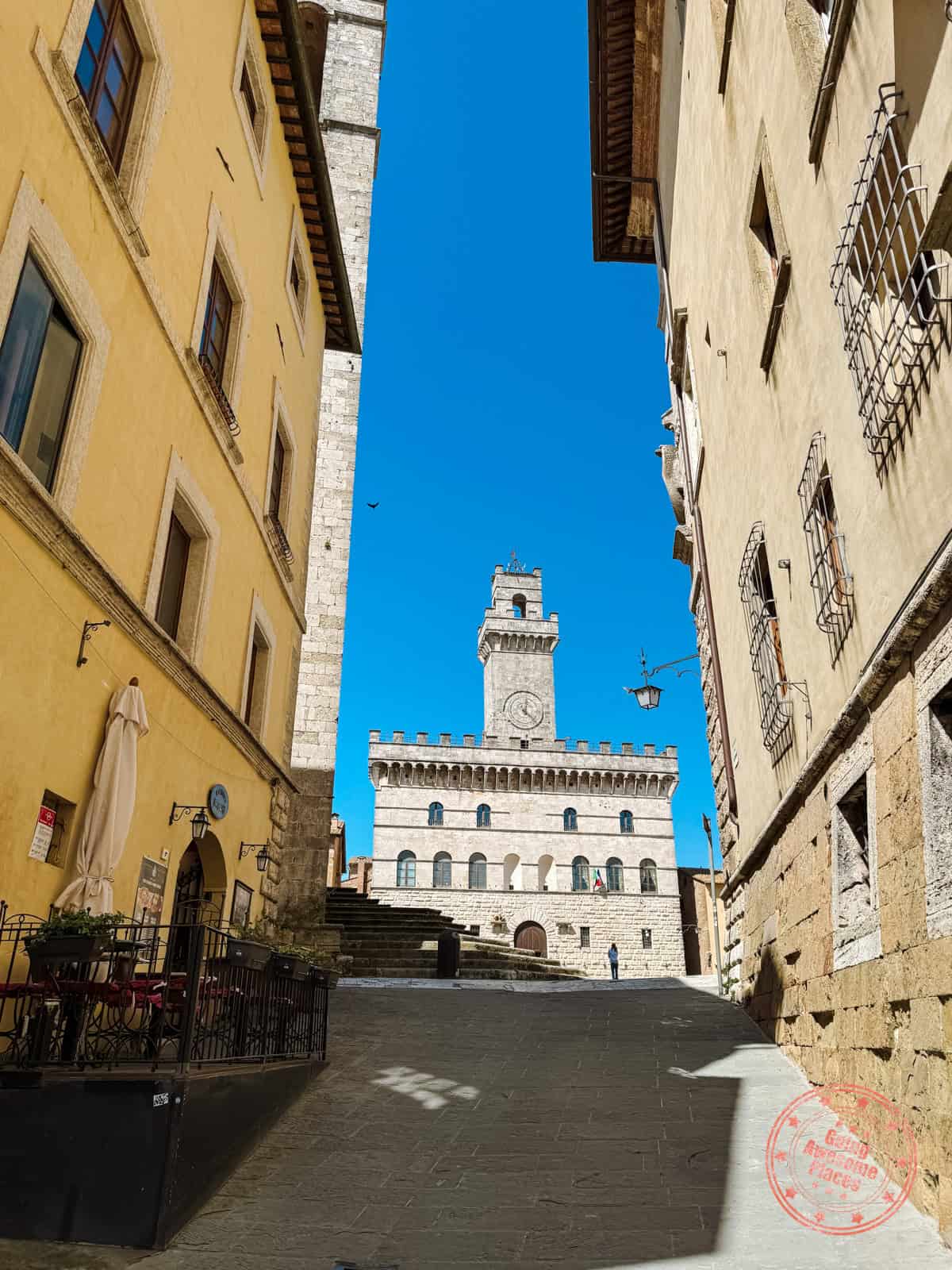 main square piazza grande in montepulciano